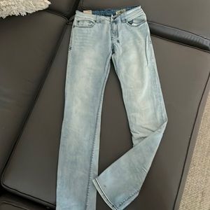 Ksubi mid rise slim straight jeans 25